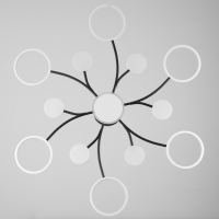 Люстра с ПДУ 2299/13WT LED 256Вт 3000-6000К белый 106х106х18 см BayerLux