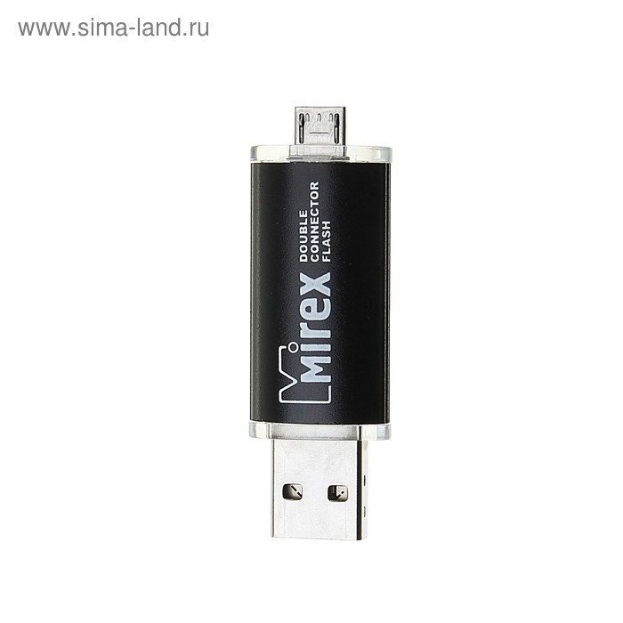 Флешка Mirex SMART BLACK, 16 Гб, USB2.0, USB/microUSB, чт до 25 Мб/с, зап до 15 Мб/с, черная Флешка Mirex SMART BLACK, 16 Гб, USB2.0, USB/microUSB, чт до 25 Мб/с, зап до 15 Мб/с, черная