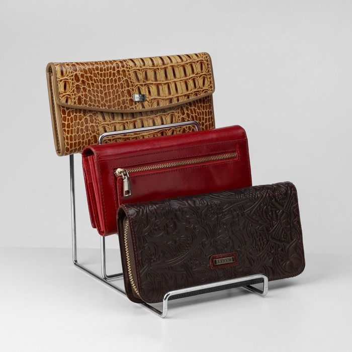 Подставка «Горка» универсальная 3 яруса, металл, 12,5×20×22 см, хром Подставка «Горка» универсальная 3 яруса, металл, 12,5×20×22 см, хром