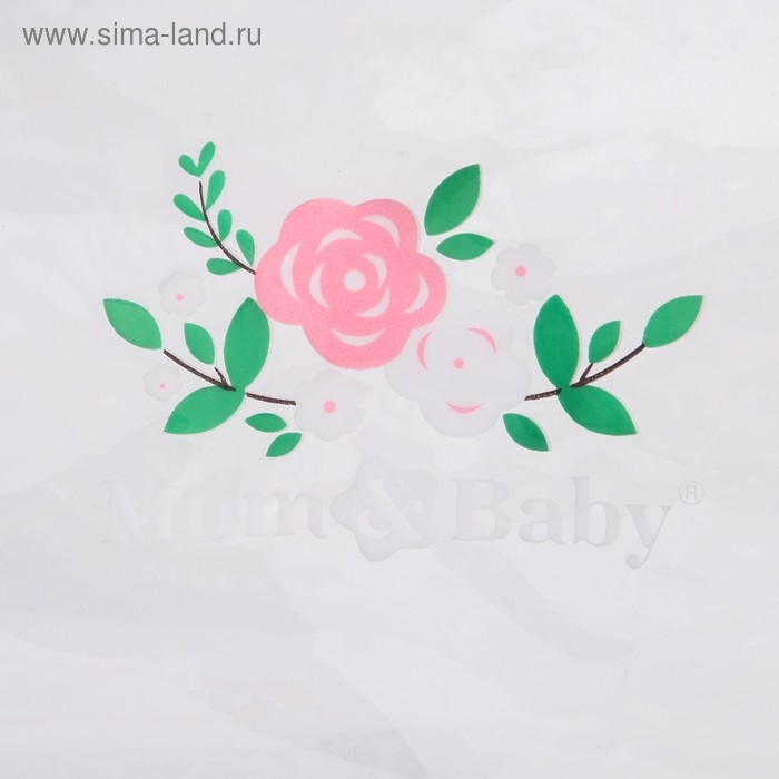 Сумка в роддом с косметичкой «Лебеди», набор 2 шт., 50х31/36х25, цвет прозрачный/розовый, Mum&Baby Сумка в роддом с косметичкой «Лебеди», набор 2 шт., 50х31/36х25, цвет прозрачный/розовый, Mum&Baby