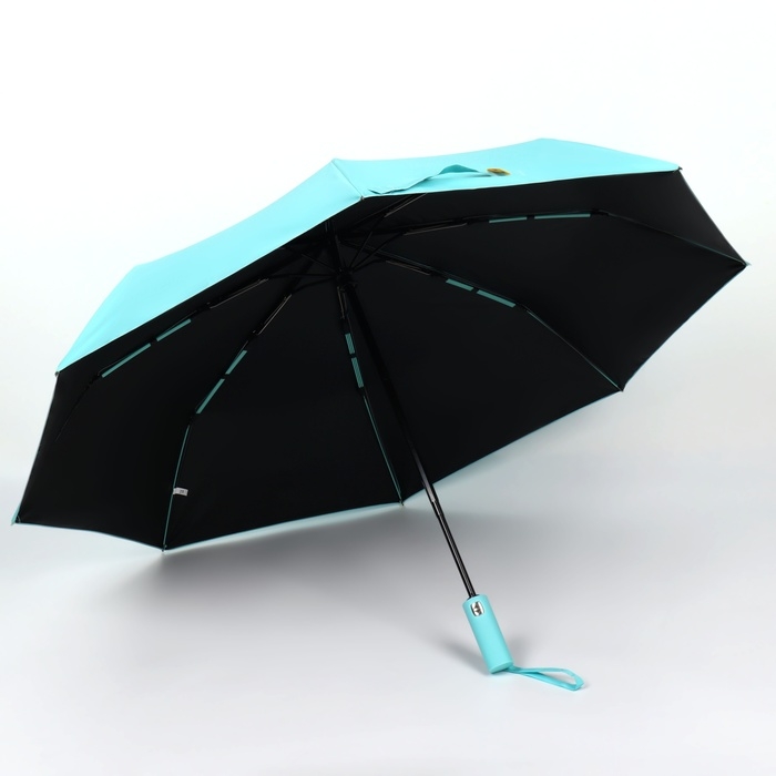 Зонт автоматический «Однотон», эпонж, 3 сложения, 8 спиц, R = 50/58 см, D = 116 см, цвет МИКС Зонт автоматический «Однотон», эпонж, 3 сложения, 8 спиц, R = 50/58 см, D = 116 см, цвет МИКС