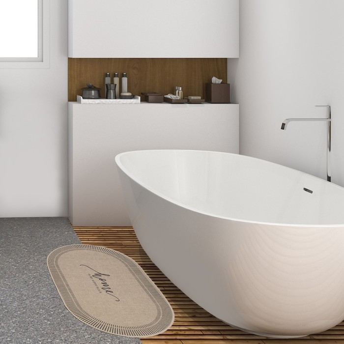 Коврик для ванной Этель Коврик для ванной Этель "Happy place", 48х78 см