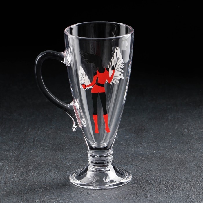 Кружка стеклянная «Мисс», для чая/кофе, 250 мл, МИКС Кружка стеклянная «Мисс», для чая/кофе, 250 мл, МИКС