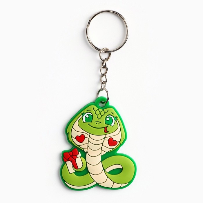 Брелок новогодний, для ключей, резиновый «Новогодний», микс, 4 шт Брелок новогодний, для ключей, резиновый «Новогодний», микс, 4 шт