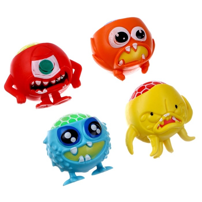 Мялка «Монстр» с гидрогелем, виды МИКС Мялка «Монстр» с гидрогелем, виды МИКС