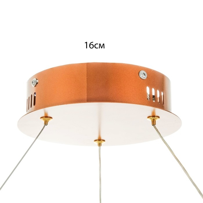 Светильник Светильник "Джес" LED 150Вт золото 58х58х9 см BayerLux