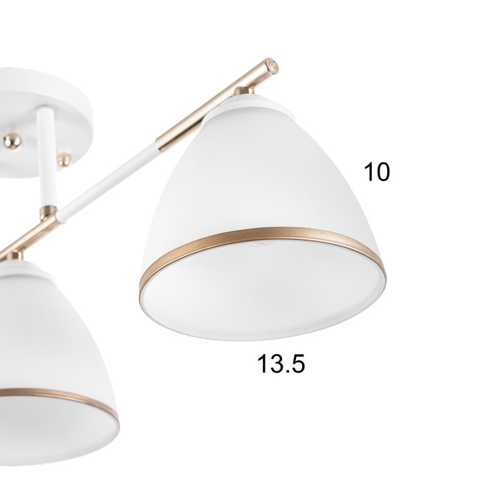 Люстра Люстра "Донна" 3хЕ27 40Вт бело-золотой 55х26 см