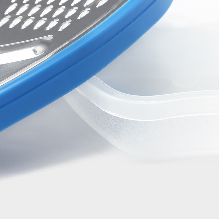 Тёрка с контейнером Доляна «Яблоко», 20×15×4 см, цвет МИКС Тёрка с контейнером Доляна «Яблоко», 20×15×4 см, цвет МИКС