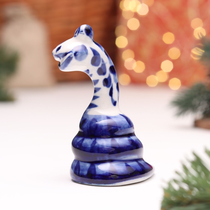 Сувенир Сувенир "Змея", №9, гжель, 8 см