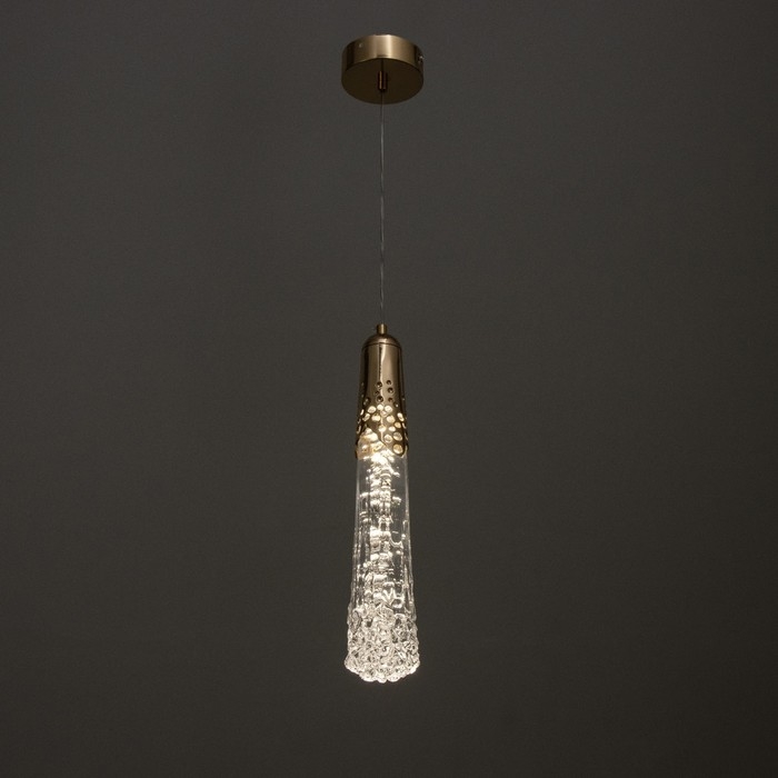 Светильник BayerLux "Шарон" LED 10Вт золото 8,5х8,5х40-150 см