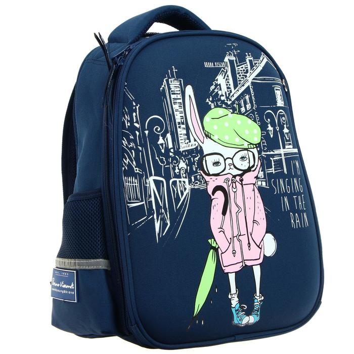 Рюкзак каркасный Bruno Visconti Rainy Day. Rabbit, 38 х 30 х 20 см, пенал в подарок Рюкзак каркасный Bruno Visconti Rainy Day. Rabbit, 38 х 30 х 20 см, пенал в подарок