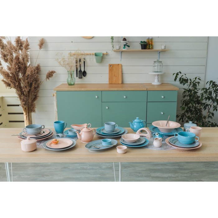 Салатник «Акварель», 600 мл, цвет светло-серый Салатник «Акварель», 600 мл, цвет светло-серый