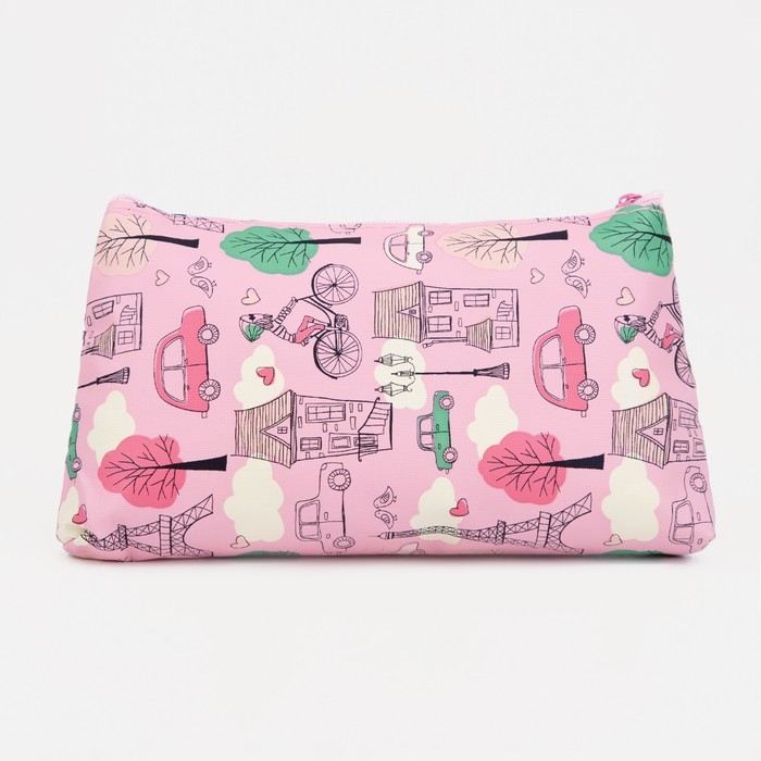 Косметичка на молнии, цвет розовый Косметичка на молнии, цвет розовый