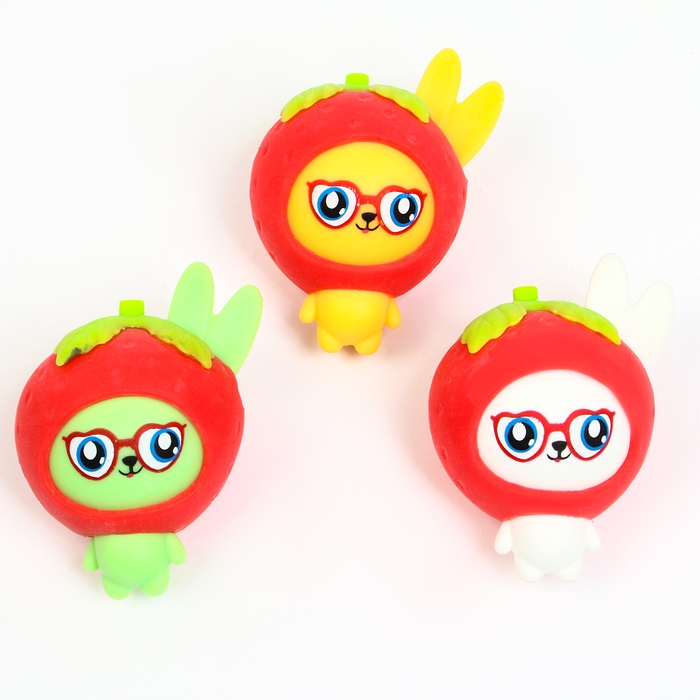 Мялка «Зайка» с пастой, цвета МИКС Мялка «Зайка» с пастой, цвета МИКС