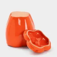 Горшок для запекания Борисовская керамика «Перец» 0.65 л, оранжевый Горшок для запекания Борисовская керамика «Перец» 0.65 л, оранжевый