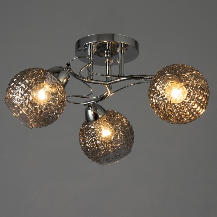 Люстра Люстра "Эрион" 3хЕ27 40Вт хром 50х50х24 см BayerLux