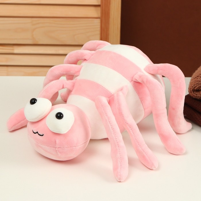 Мягкая игрушка «Паук», 27 см, цвет розовый