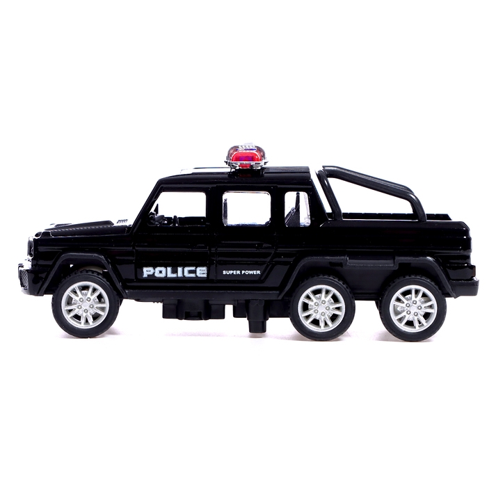 Машина металлическая «Спецслужбы. Джип», 1:32, инерция, цвет черный