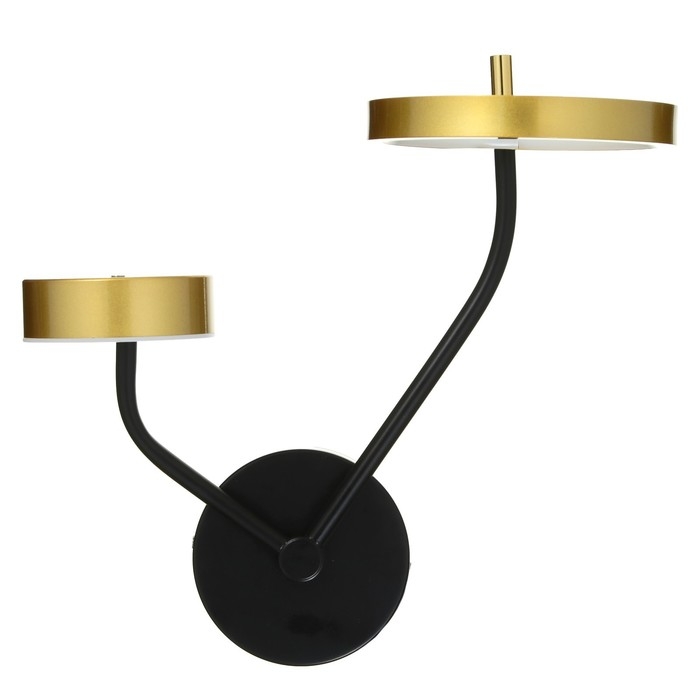 Бра 2292/2 LED 30Вт 3000-6000К черно-золотой 34х33х20,5 см