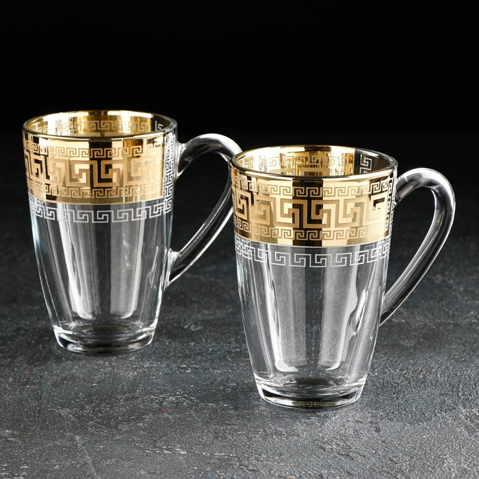 Набор стеклянных кружек «Барокко», 325 мл, 2 шт Набор стеклянных кружек «Барокко», 325 мл, 2 шт
