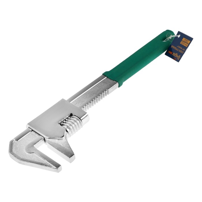 Ключ трубный ТУНДРА ПРОФИ, тип  Ключ трубный ТУНДРА ПРОФИ, тип "Monkey", увеличенный зев до 95 мм, глубина 55 мм, 370 мм