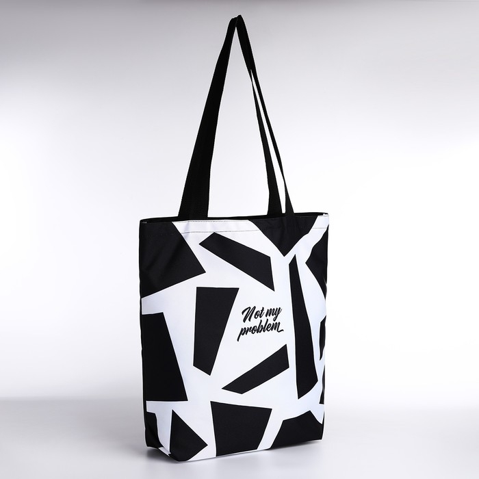 Шопер Не моя проблема, 40х12х38, цвет чёрный Шопер Не моя проблема, 40х12х38, цвет чёрный