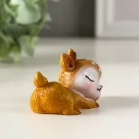 Фигурка полистоун &laquo;Милый спящий оленёнок&raquo;, 7.2&times;3.3&times;3.8 см, МИКС