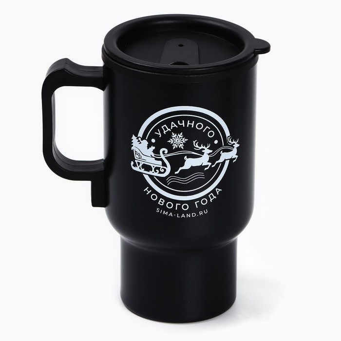 Новый год. Термокружка с USB кабелем «Удачного Нового года», 450 мл Новый год. Термокружка с USB кабелем «Удачного Нового года», 450 мл
