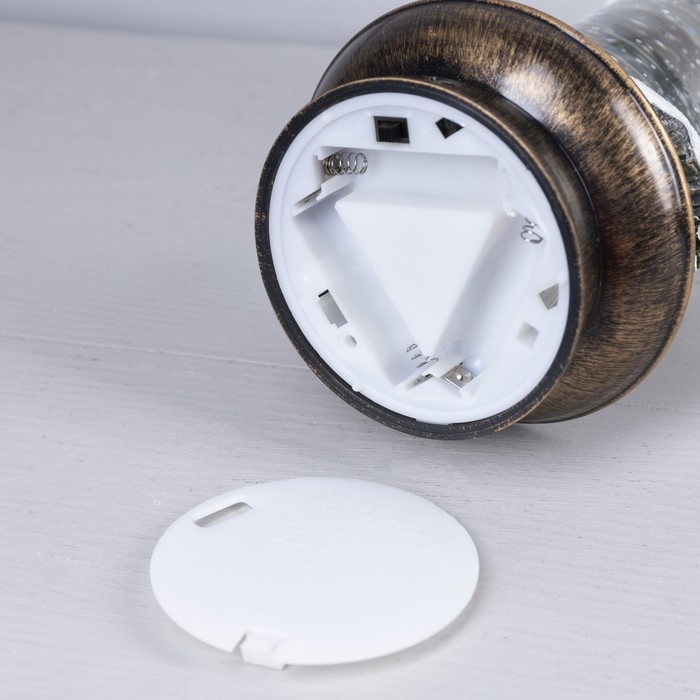 Светодиодная свеча со снеговиками, 14 × 23 × 12 см, пластик, батарейки ААх3 (не в комплекте), USB, свечение тёплое белое Светодиодная свеча со снеговиками, 14 × 23 × 12 см, пластик, батарейки ААх3 (не в комплекте), USB, свечение тёплое белое