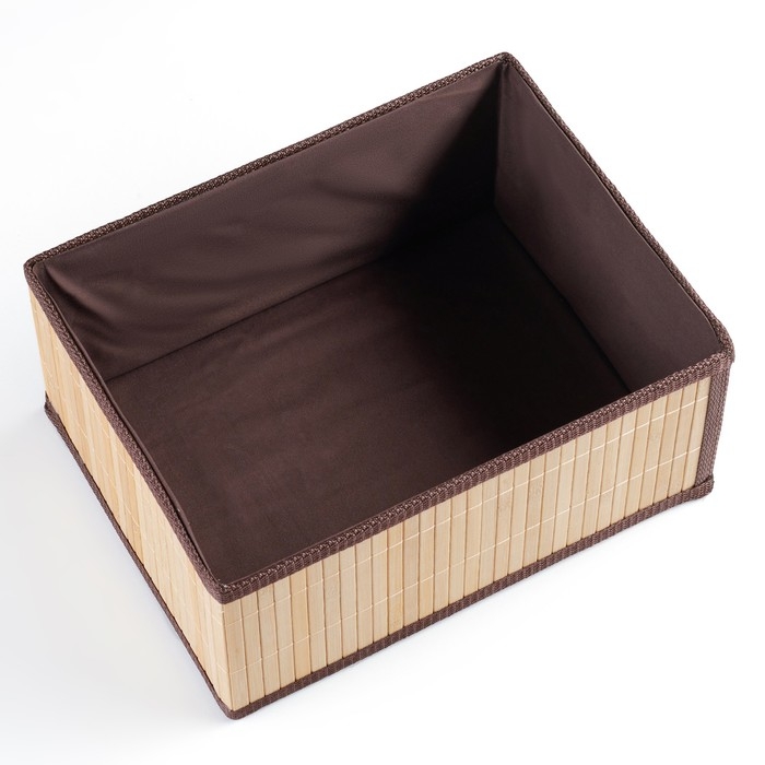 Корзина стеллажная Корзина стеллажная "Бамбук", 32 х 25 х 15 см, бамбук