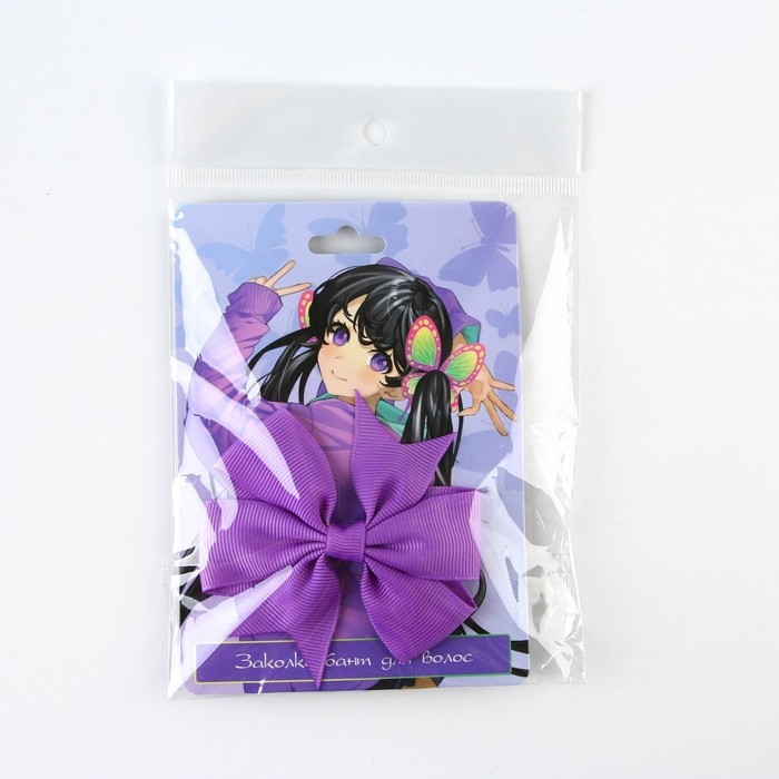 Заколка для волос с бантом аниме «Милая», 2 х 8 х 8 см Заколка для волос с бантом аниме «Милая», 2 х 8 х 8 см