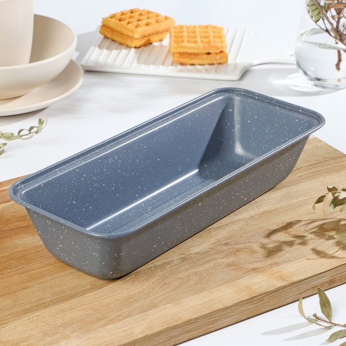 Форма для выпечки Доляна «Мрамор. Хлеб», 31,5×13×6,5 см, антипригарное покрытие, цвет серый Форма для выпечки Доляна «Мрамор. Хлеб», 31,5×13×6,5 см, антипригарное покрытие, цвет серый