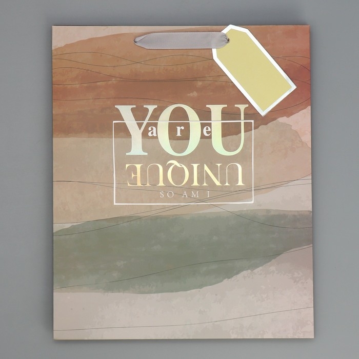 Пакет подарочный ламинированный, упаковка, «Ты особенный», 25.4 х 30.5 х 12.7 см Пакет подарочный ламинированный, упаковка, «Ты особенный», 25.4 х 30.5 х 12.7 см