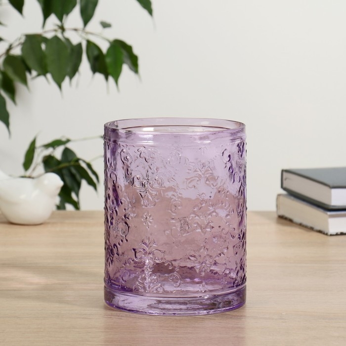 Ваза  Ваза "Джеремми-2" d-11см, h-15см с орнаментом цветной микс