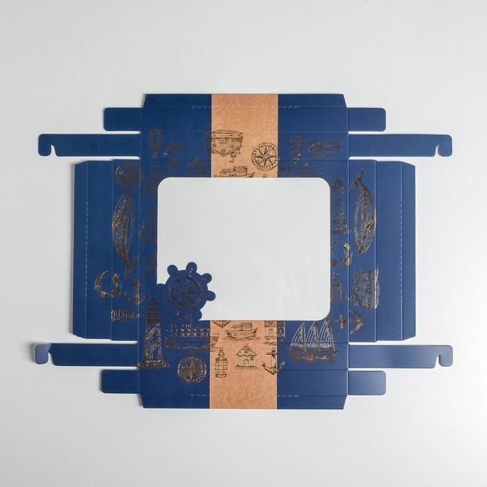 Коробка подарочная, упаковка, «Море», 23.5 х 20.5 х 5.5 см Коробка подарочная, упаковка, «Море», 23.5 х 20.5 х 5.5 см