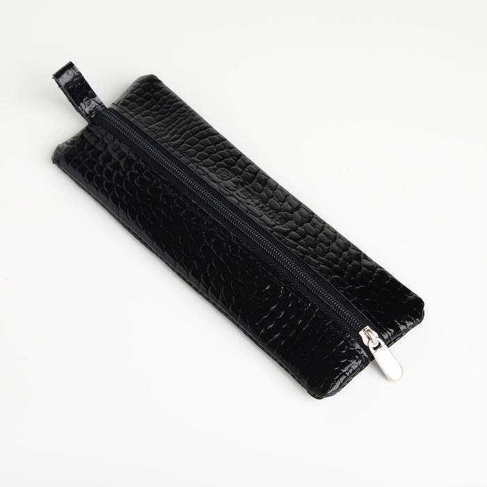 Ключница карманная на молнии, TEXTURA, длина 17 см, кольцо, цвет чёрный Ключница карманная на молнии, TEXTURA, длина 17 см, кольцо, цвет чёрный