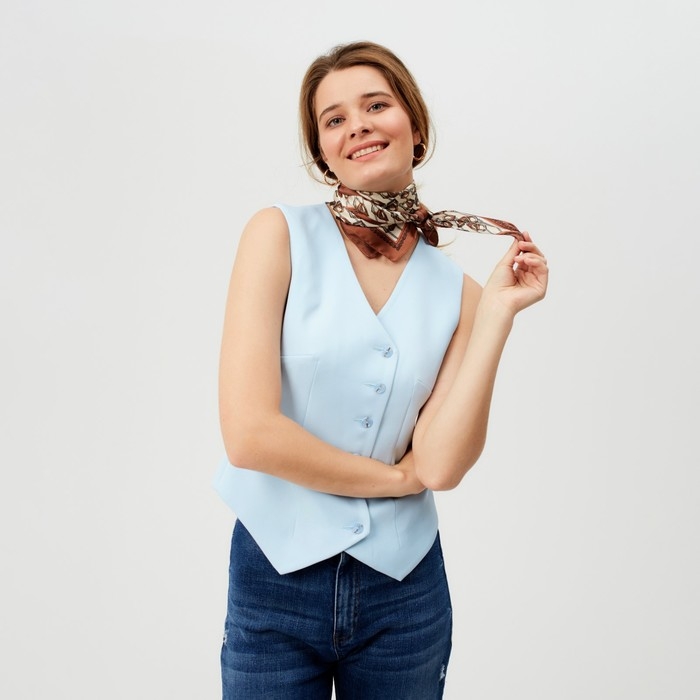 Платок женский MINAKU р-р 70*70 см, цвет бежевый Платок женский MINAKU р-р 70*70 см, цвет бежевый