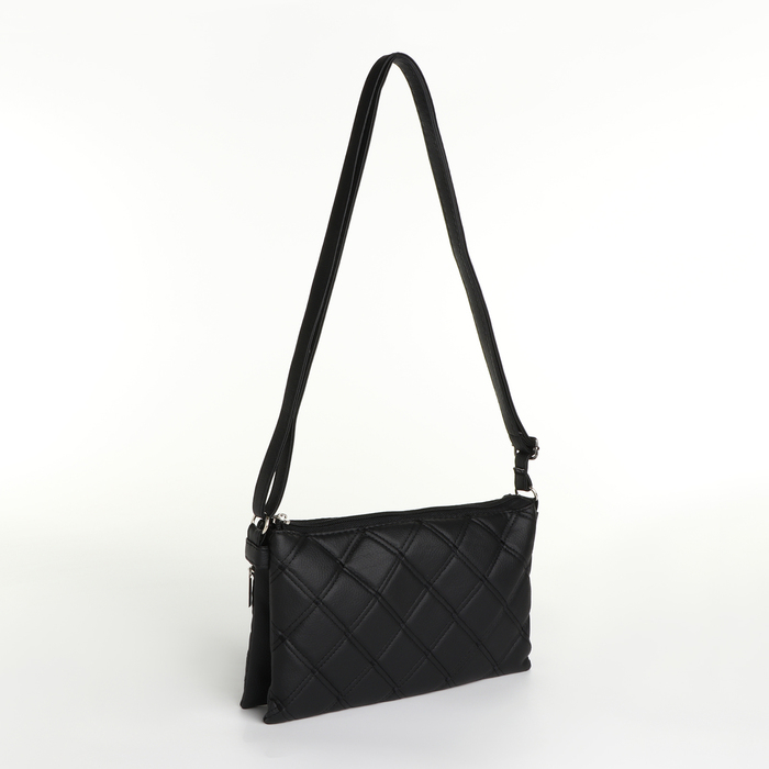 Сумка-клатч на молнии, цвет чёрный Сумка-клатч на молнии, цвет чёрный