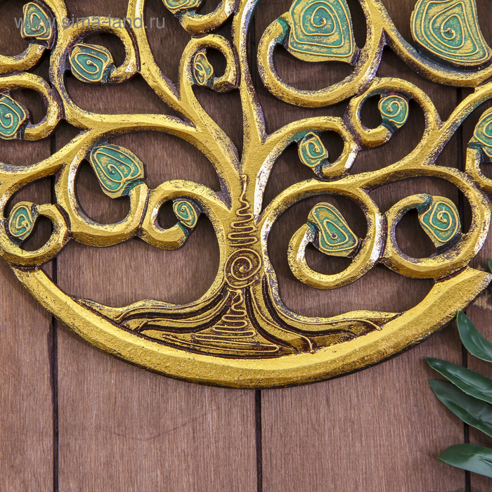 Панно настенное  Панно настенное "Древо жизни" 30х30х1 см