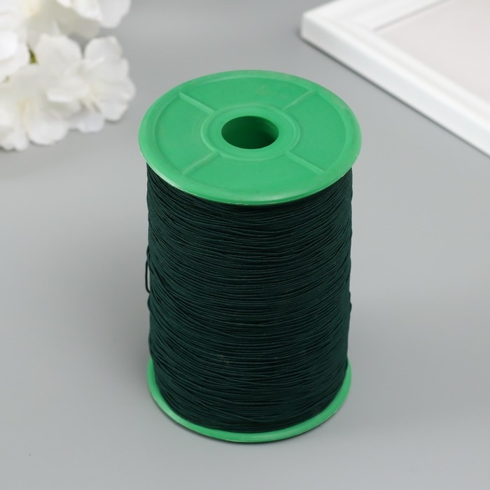 Спандекс для бисера, длина 500 м, цв. зелёный Спандекс для бисера, длина 500 м, цв. зелёный