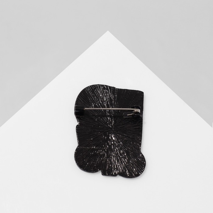 Брошь «Мозаика» геом фейс, цветная в чёрном металле Брошь «Мозаика» геом фейс, цветная в чёрном металле