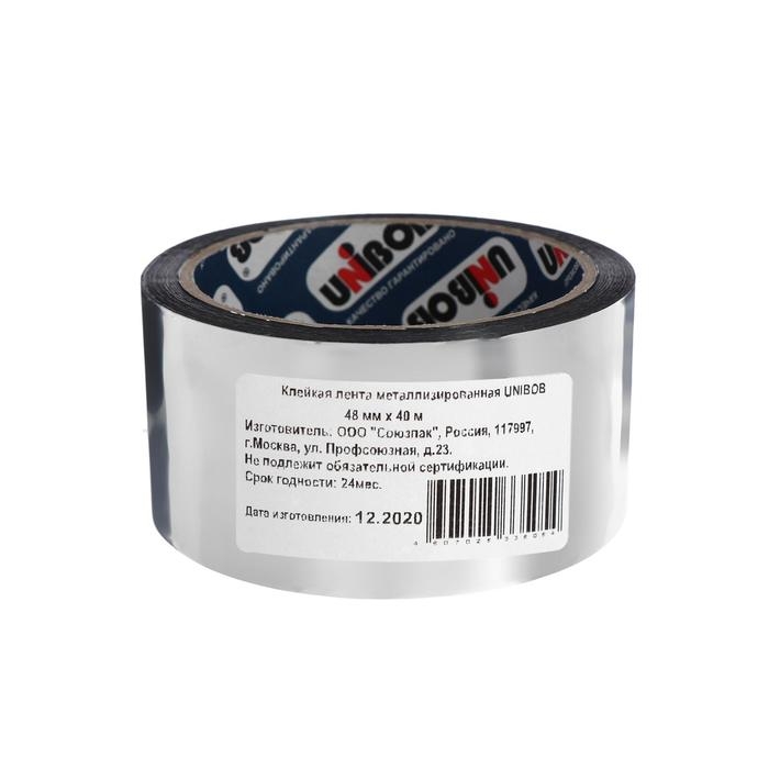 Клейкая лента Unibob металлизированная, 48 мм х 40 м Клейкая лента Unibob металлизированная, 48 мм х 40 м