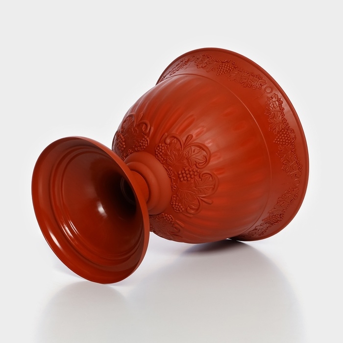 Кашпо уличное на ножке «Ангара», 8 л, цвет терракотовый Кашпо уличное на ножке «Ангара», 8 л, цвет терракотовый