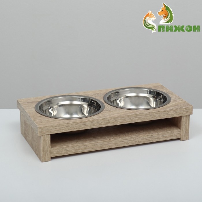 Кормушка для животных двойная, 2 х 250 мл,  29,2 х 15 х 6,7 см Кормушка для животных двойная, 2 х 250 мл,  29,2 х 15 х 6,7 см