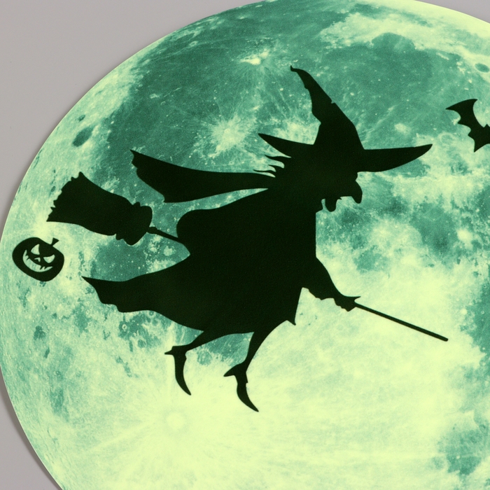 Наклейка 3Д интерьерная Наклейка 3Д интерьерная "Полнолуние", светящаяся, 30х30см