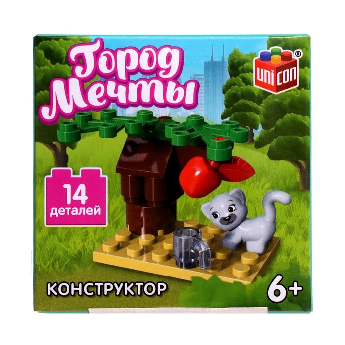 Конструктор Город мечты «Кошечка под деревом», 14 деталей Конструктор Город мечты «Кошечка под деревом», 14 деталей