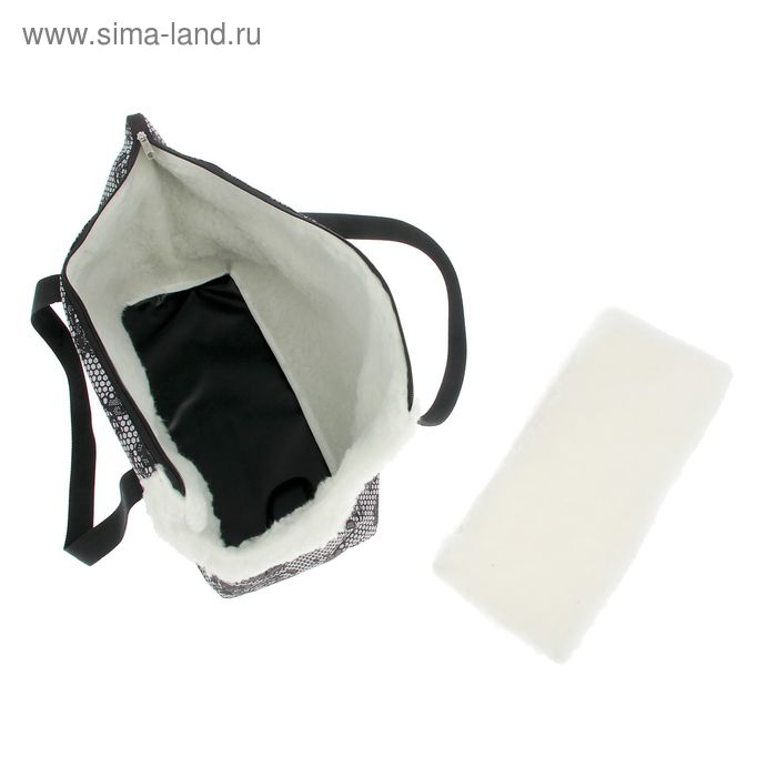 Сумка - переноска для животных, зимняя, оксфорд, 40 х 19 х 26 см, микс цветов Сумка - переноска для животных, зимняя, оксфорд, 40 х 19 х 26 см, микс цветов