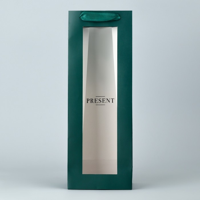 Пакет подарочный под бутылку, упаковка, «Present», 36 х 13 х 10 см Пакет подарочный под бутылку, упаковка, «Present», 36 х 13 х 10 см