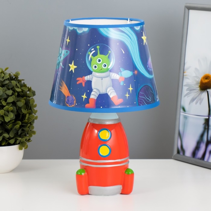 Настольная лампа  Настольная лампа "Космический корабль " Е14 15Вт МИКС 20х20х31 см RISALUX