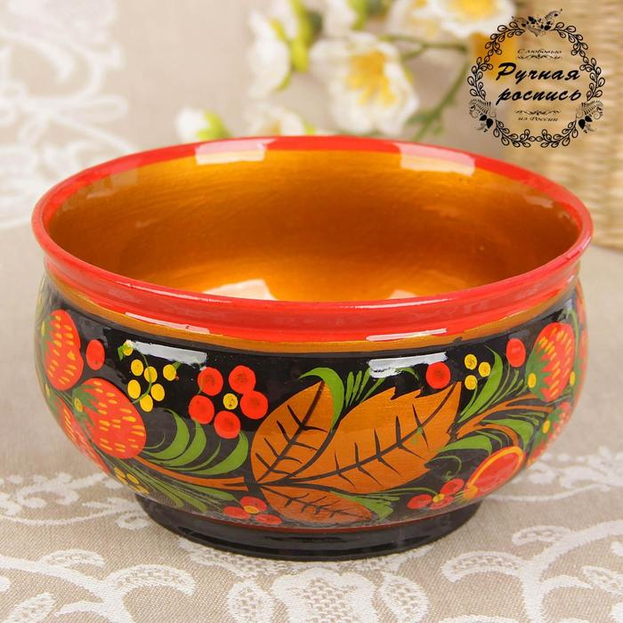 Чашка «Ягодка», средняя, 15×7 см, хохлома Чашка «Ягодка», средняя, 15×7 см, хохлома